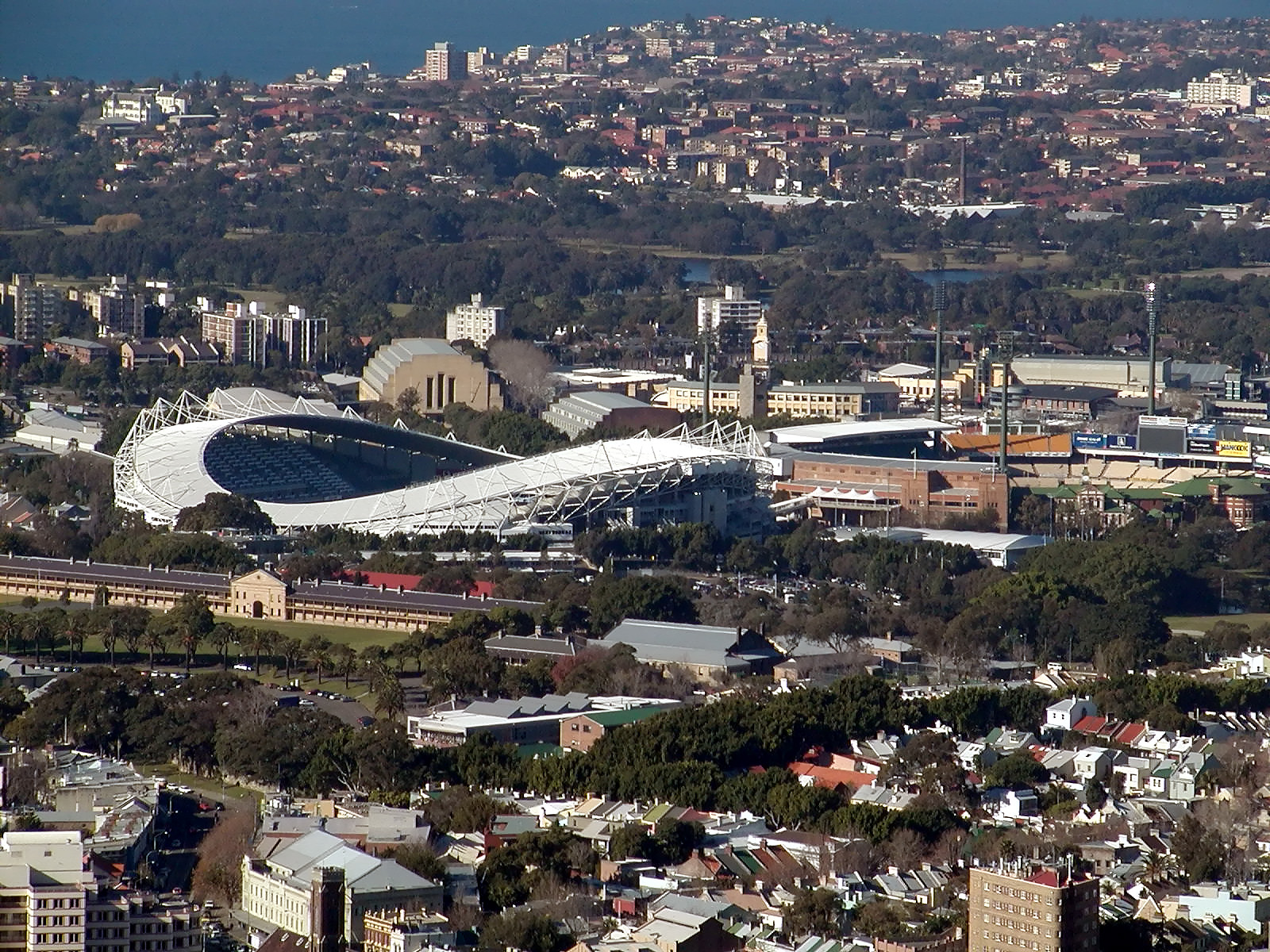 20-Jun-2001 10:19 - Sydney - Beer label - Squires Original Amber - Football stadium and Sydney cricket ground