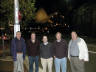 18-Jun-2001 21:18 - Sydney - Dinner Group in front of The Opera House - Chris Parnell, Geoff McClelland, Christion Buyyschaert, Mike and Bill Estrom