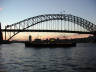 19-Jun-2001 17:05 - Sydney - The Harbour Bridge at Sunset with inbound ferry