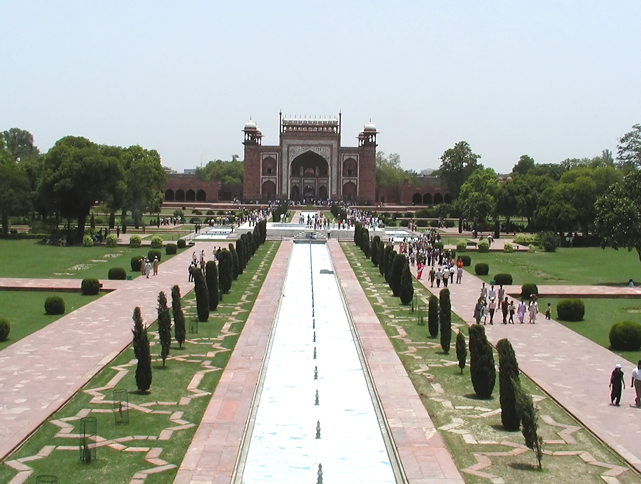10-Jun-2001 12:32 - Agra - The Taj Mahal - The main gate from the Mausoleum