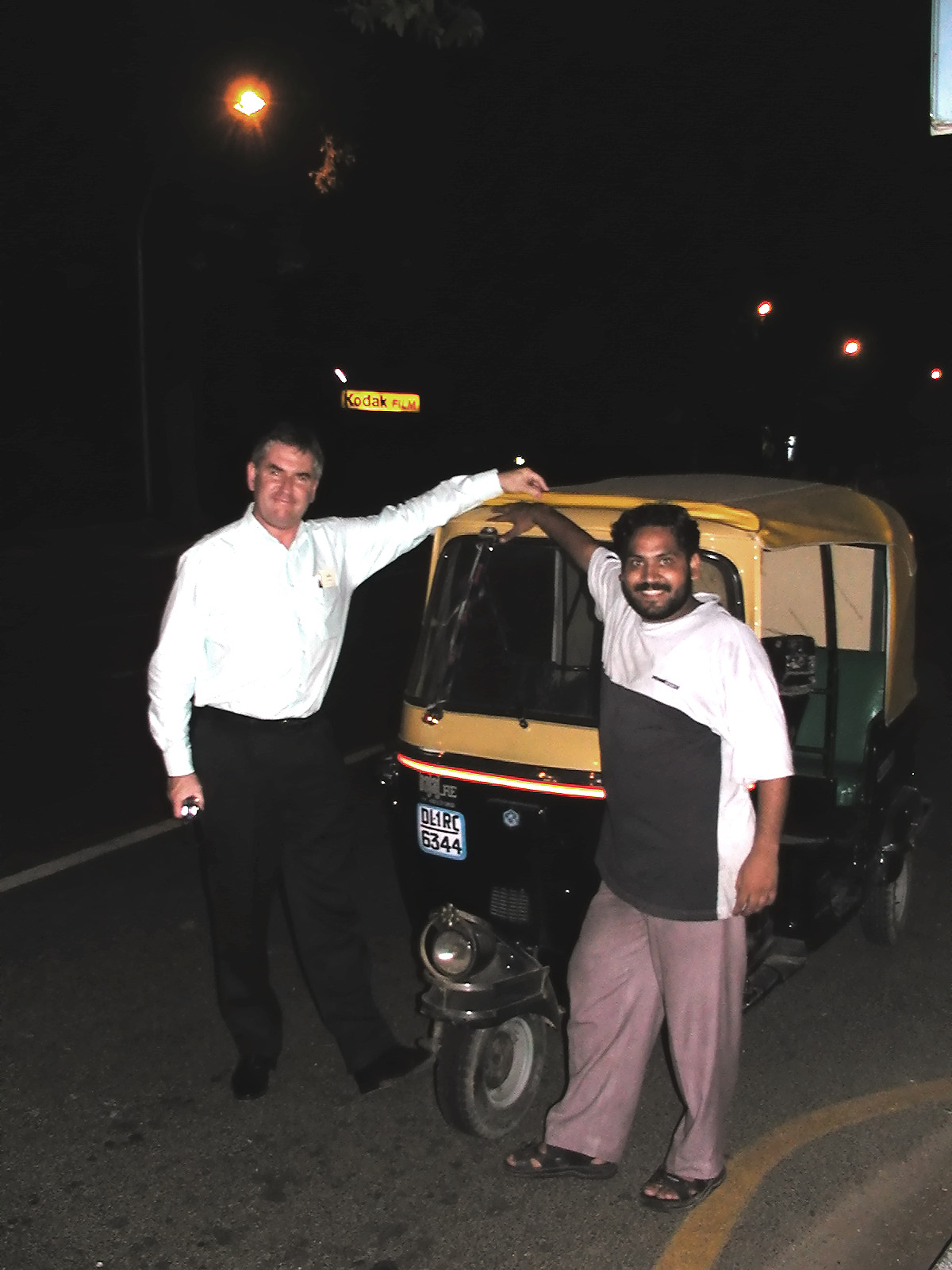11-Jun-2001 21:34 - Delhi - Chris Parnell and the Rickshaw