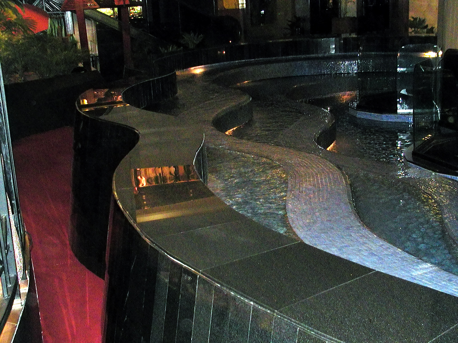 13-Jun-2001 10:23 - New Delhi - Water feature in the foyer of the hotel