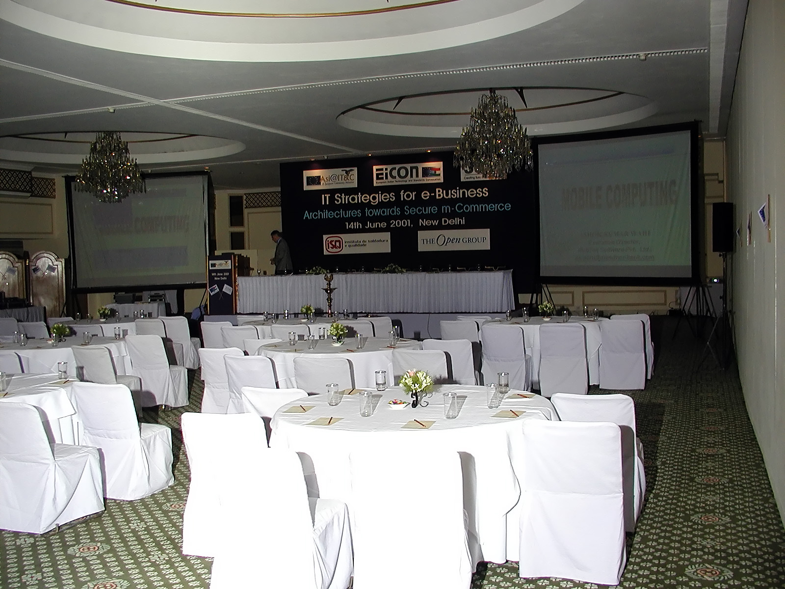 14-Jun-2001 09:02 - New Delhi - Setting up for the meeting