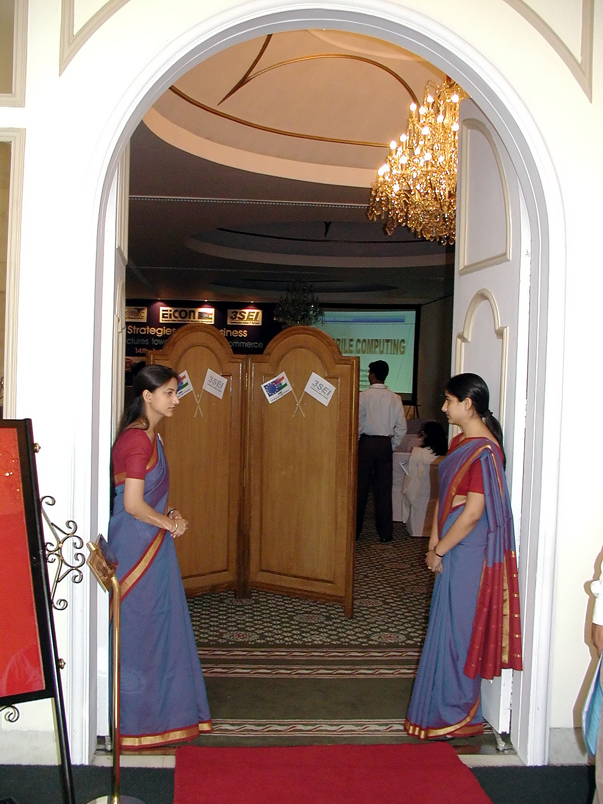 14-Jun-2001 09:06 - New Delhi - The entrance to the meeting room