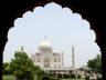 10-Jun-2001 12:05 - Agra - The Taj Mahal - View through an arch just inside the main gate