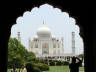10-Jun-2001 12:06 - Agra - The Taj Mahal - View through an arch just inside the main gate