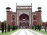 10-Jun-2001 12:23 - Agra - The Taj Mahal - Looking towards the main gate from the path to the mausoleum