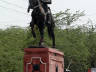 10-Jun-2001 14:10 - Agra - Agra Fort - Equestrian statue just outside of the main gate to the fort
