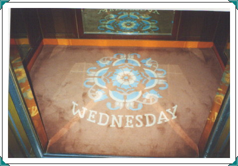 Wednesday carpet in the Valley wing lift