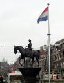 26-Jan-2001 11:32 - Amsterdam - Equestrian Statue on Rokin Street