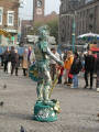 26-Jan-2001 12:14 - Amsterdam - Living statue in Dam Square