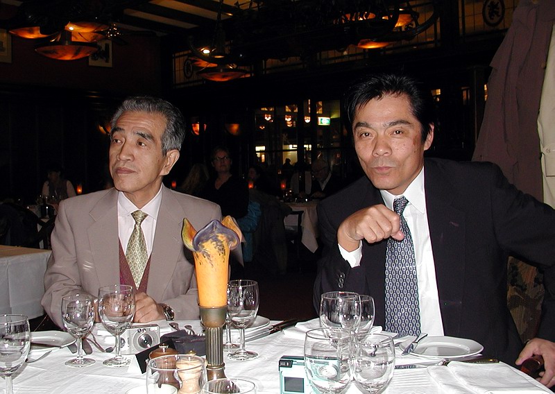 23-Oct-2001 20:11 - Amsterdam - Japan dinner: Shigeru Fujisaki & Kiyotaka Asai