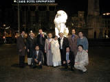 23-Oct-2001 22:50 - Amsterdam - Japan dinner: Group photo in Dam Square