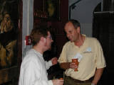 24-Oct-2001 21:41 - Amsterdam - Checking out the scenario. Terry Blevins with Steve Nunn