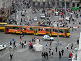 20-Oct-2001 17:45 - Amsterdam - Tram in Dam Square