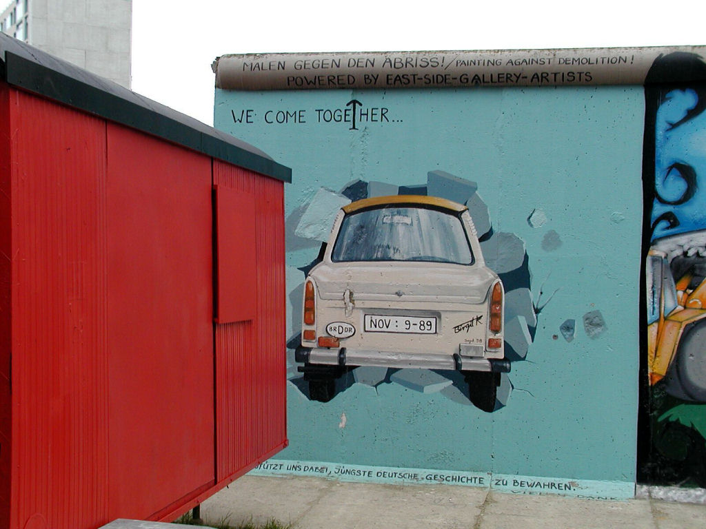 Near Potsdamer Platz - Fragment of the Berlin Wall