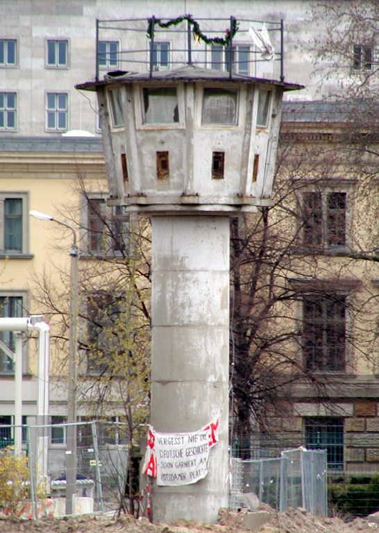 Near Potsdamer Platz - The only remaining watch tower