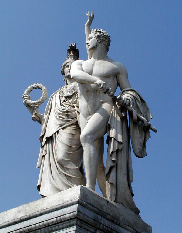 Statue on the Schlossbr�cke