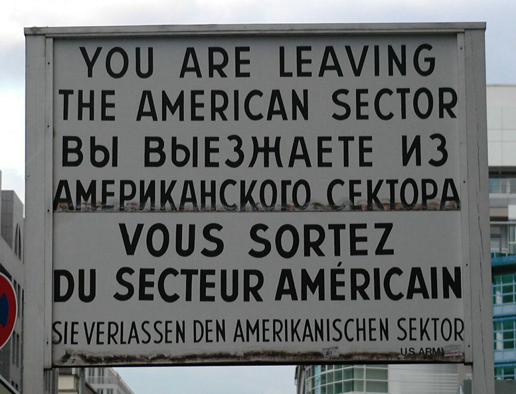 Leaving the American Sector