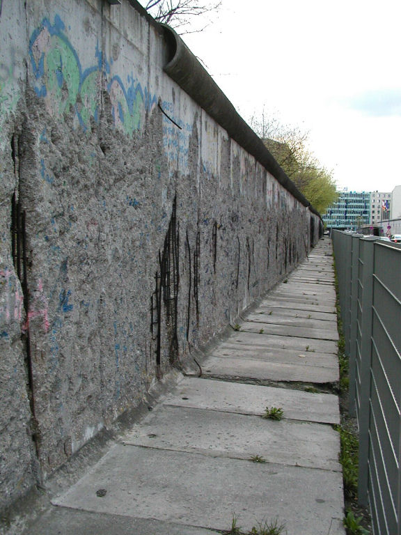 Section of the Berlin wall near Checkpoint Charlie