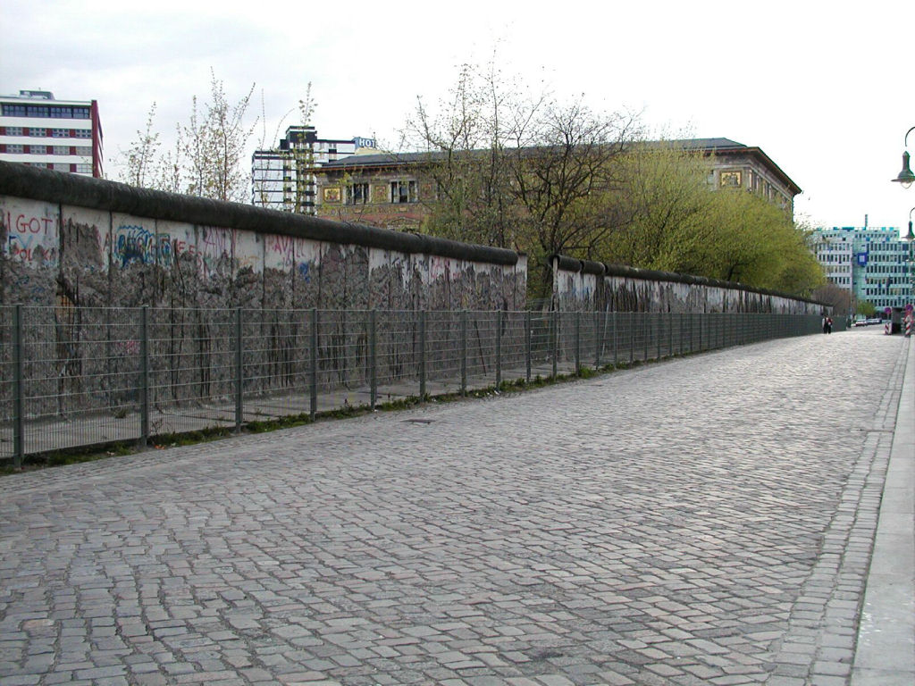 Section of the Berlin wall near Checkpoint Charlie