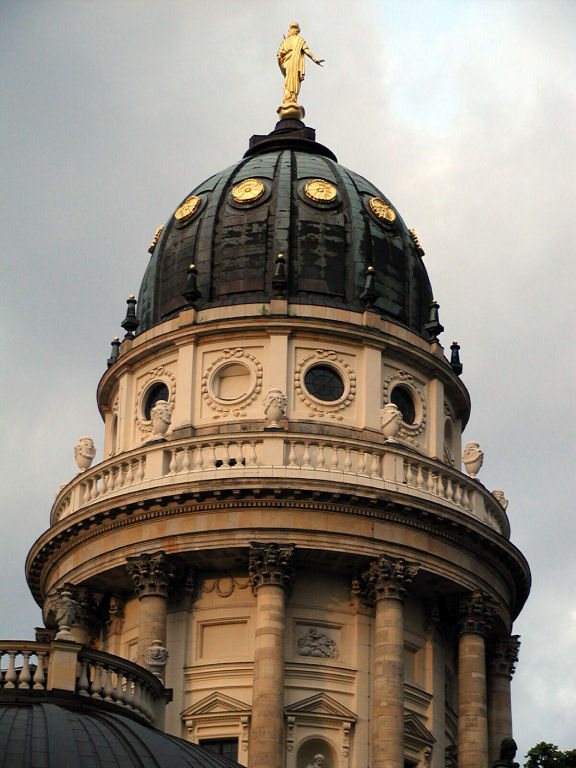 Deutscher Dom in evening sunlight