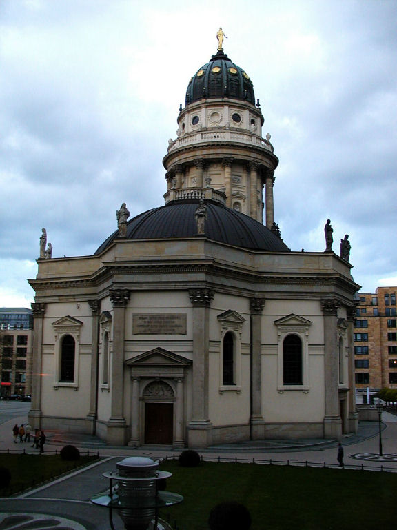Deutscher Dom in evening sunlight