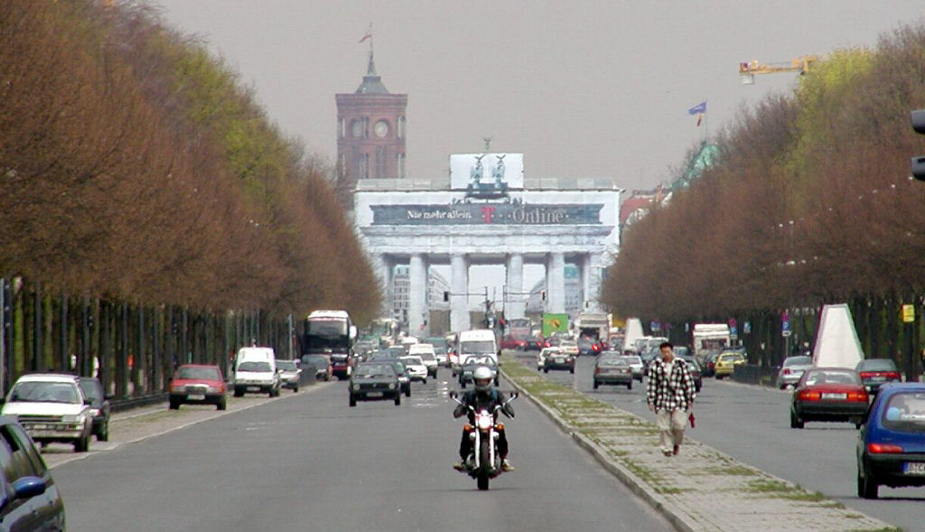 Grosser Stern - View back towards the Brandenburger Tor