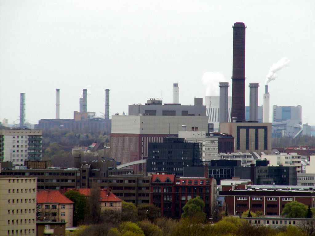 View from top of Siegess�ulle - Power stations