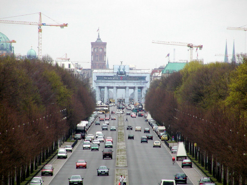 View from Siegessulle - Towards Brandenburger Tor
