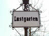 Lustgarten sign
