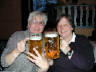 Sue and Marion Smith with small beers