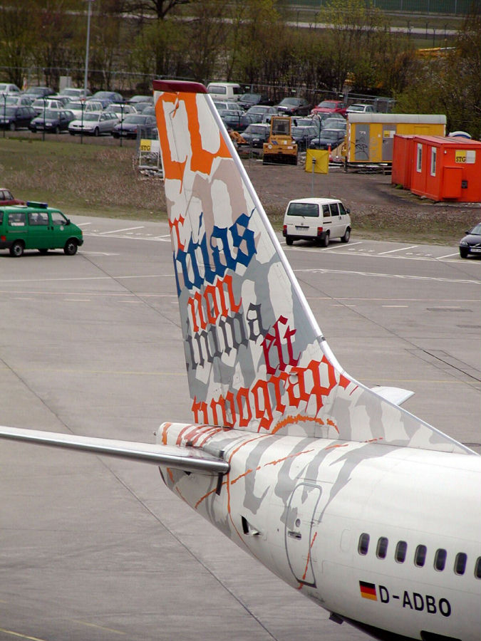 Tegel Airport - British Airways tail plane