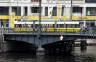 Tram on bridge over River at Friedrichstrasse