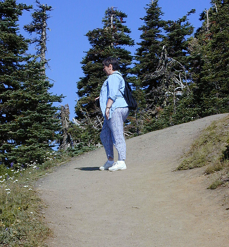 01-Aug-2000
Olympic National Park, WA
Sue near the top of the High Ridge Trail