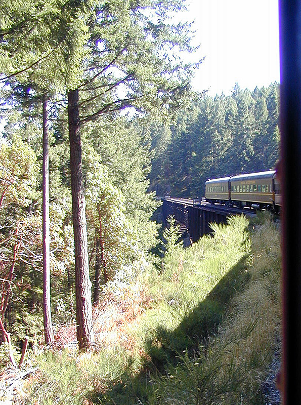 02-Aug-2000
Victoria, BC 
Pacific Wilderness Railway crossing a trestle