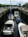 28-Jul-2000
Seattle
Chittenden Locks - Boats in the smaller of the two locks