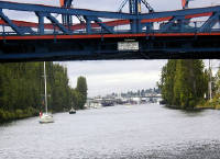 28-Jul-2000
Seattle - Lake Washington Ship Canal
Looking under Fremont Bridge