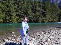 29-Jul-2000
Newhalem, WA
River Loop Trail - Sue standing by the Skagit River