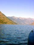 30-Jul-2000
Lake Chelan, WA
Looking along the longest straight part of the Lake