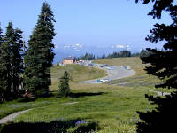 01-Aug-2000
Olympic National Park, WA
Looking down on the Hurricane Ridge lodge