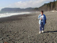 01-Aug-2000
Olympic National Park, WA
Rialto Beach - Sue on the beach