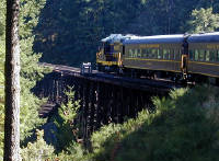 02-Aug-2000
Victoria, BC 
Pacific Wilderness Railway passing over one of the trestles