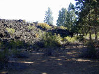 05-Aug-2000
Lavaland, OR
Edge of lava field
This kind of broken black lava field is referred to a Hawaiian type lava.