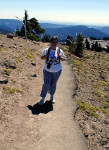 06-Aug-2000
Mount Hood, OR
Sue setting out on the Pacific Crest Trail